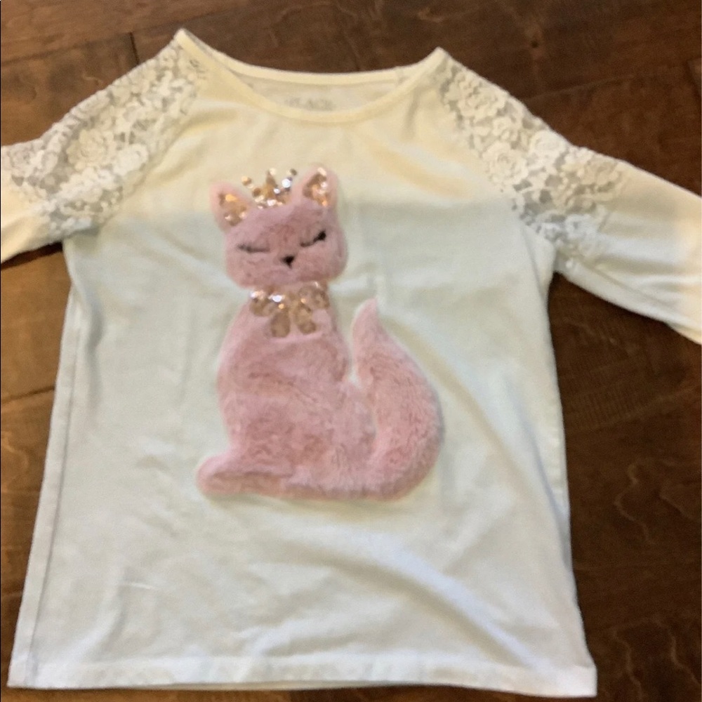 Fuzzy cat shirt